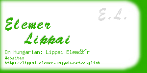 elemer lippai business card